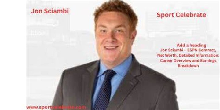Jon Sciambi Net Worth
