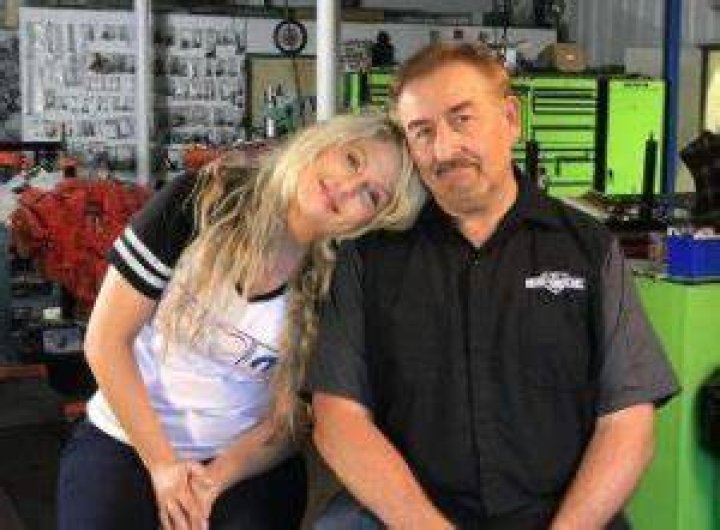 Mark Worman and his daughter