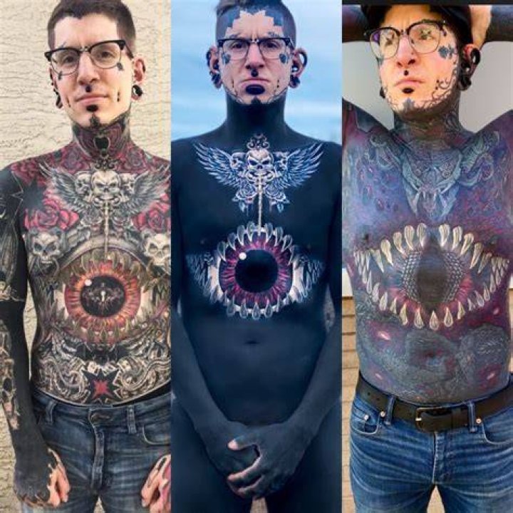 Tattooed Man at Factory